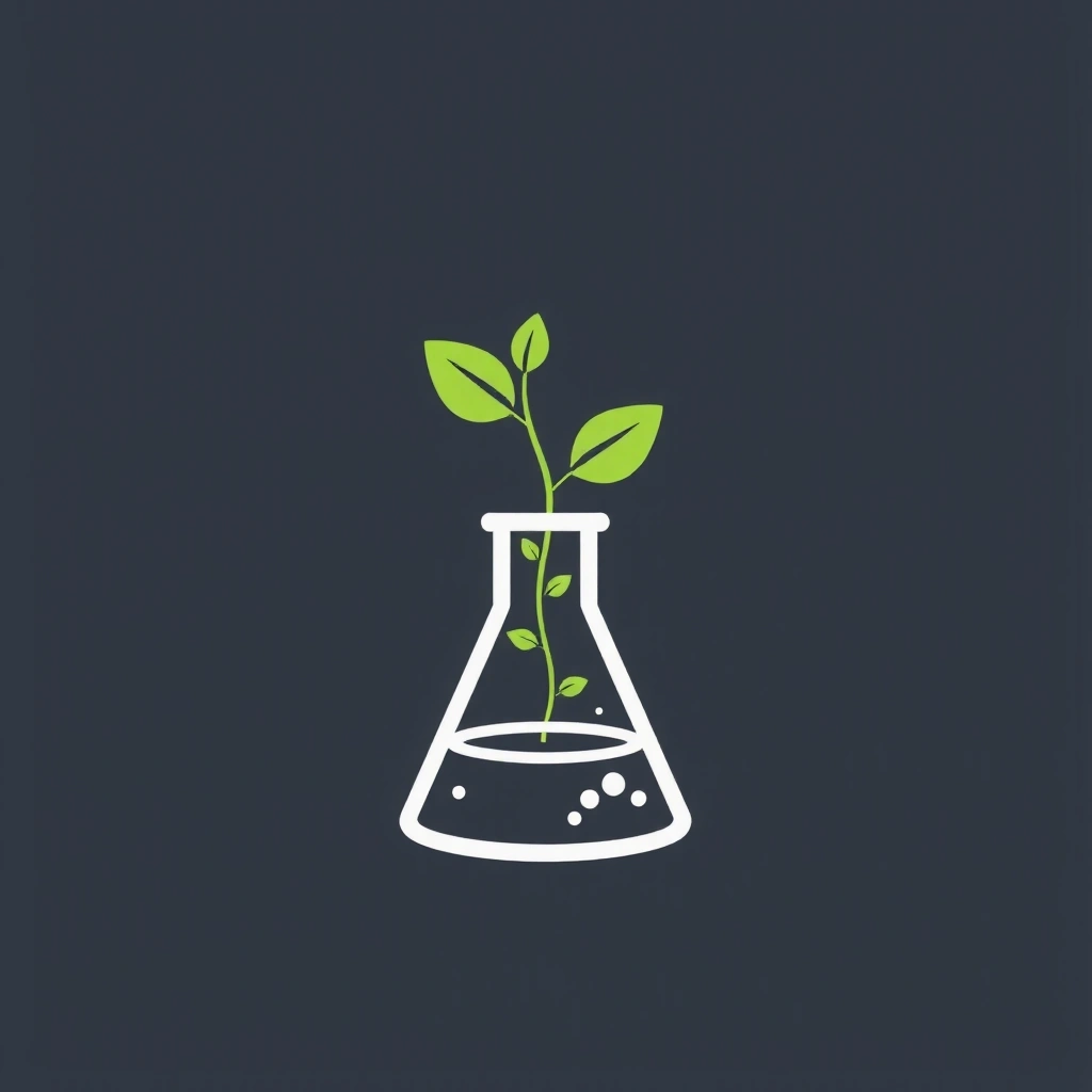 Beaker and plant icon representing potency
